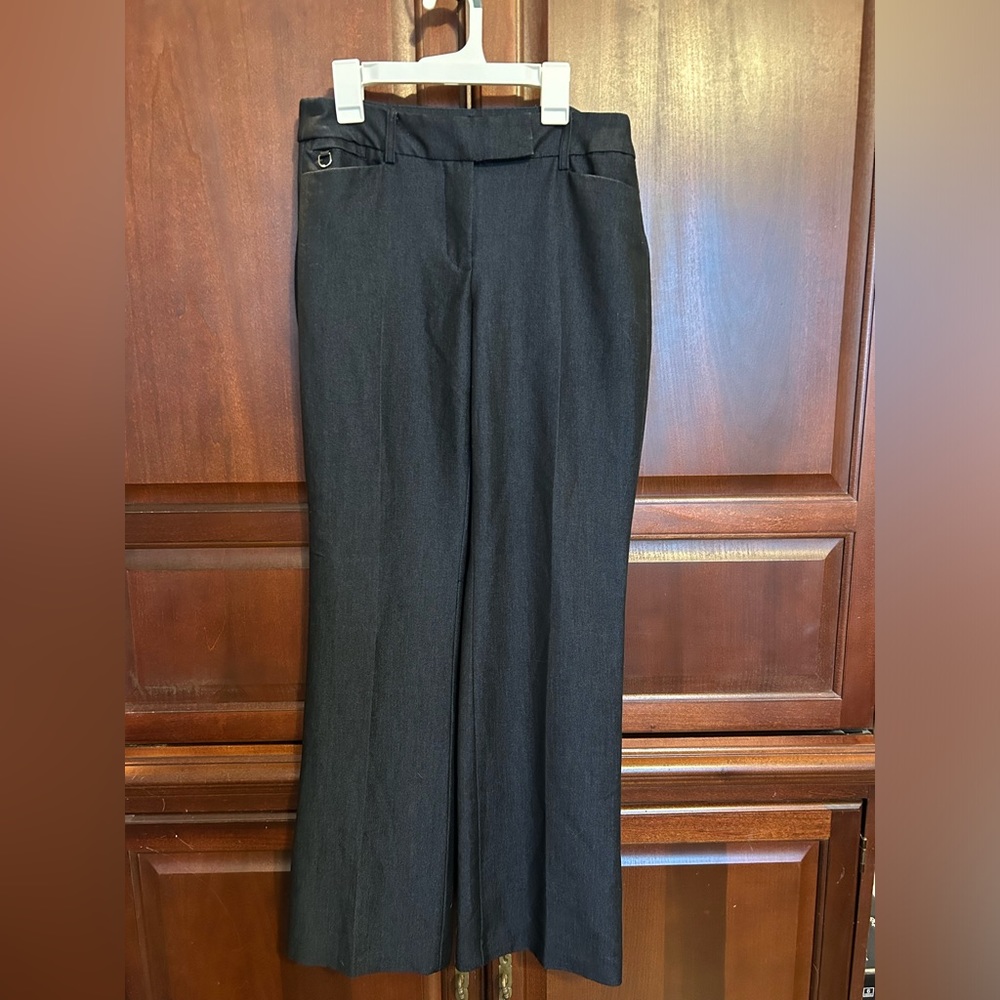 Roz & Ali, denim looking dress slacks, size 2